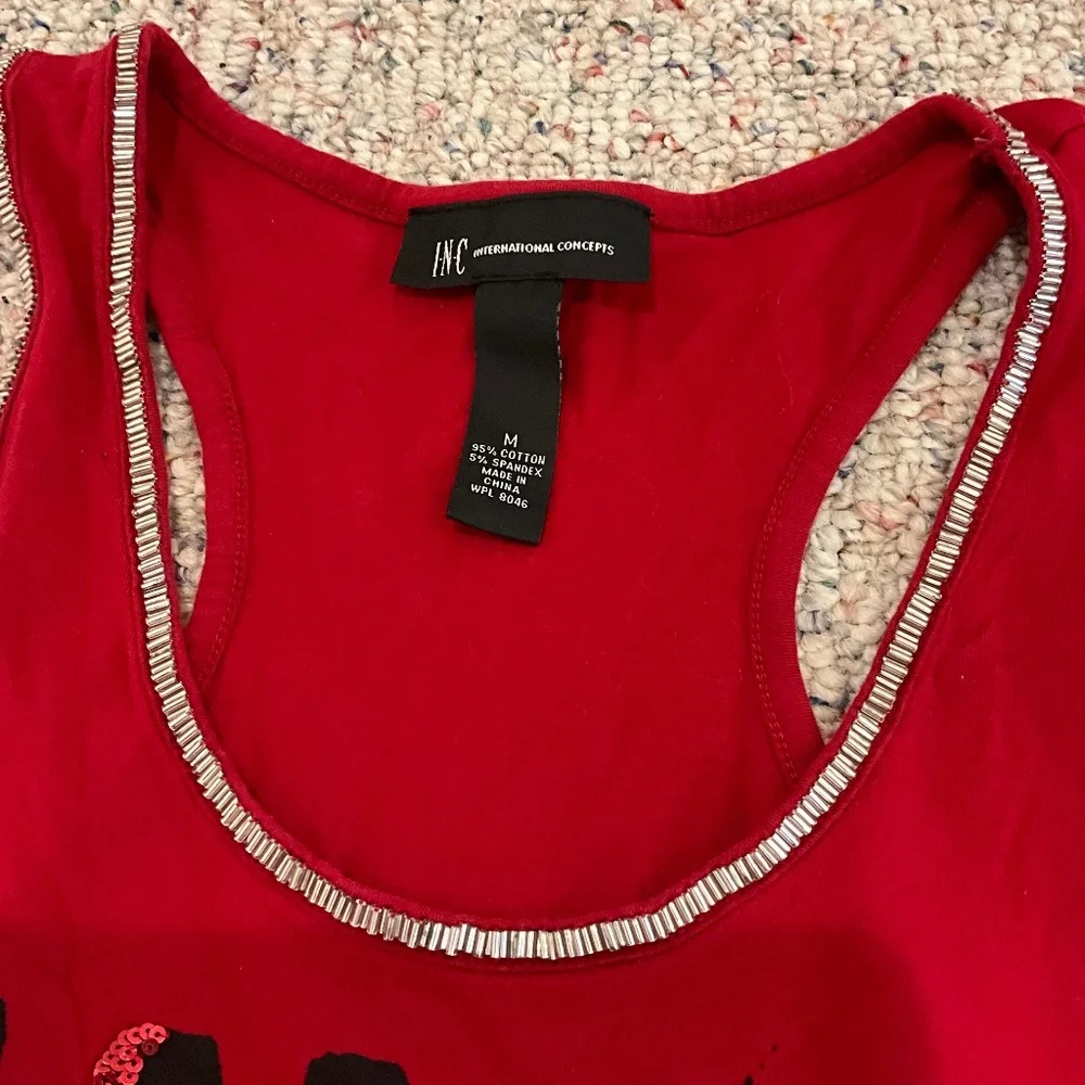 INC Racerback Christmas Tank - Picture 3 of 5